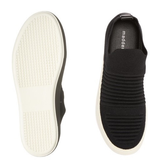 Madden Buffi Black Knit Platform Slip On Sneaker - Picture 4 of 4